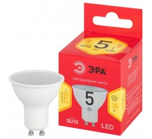Лампа светодиодная LED MR16-5W-827-GU10 R (диод, софит, 5Вт, тепл, GU10)  Б0051852  ЭРА