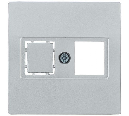 НТ12-1-БС Накладка телеф. RJ12/HDMI BOLERO серебряный  ENB11-T-K23  IEK