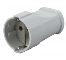 Rx2-W ЭРА Розетка кабельная с/з прямая 16A белая (24/384/4608)  Б0039682  ЭРА