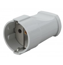 Rx2-W ЭРА Розетка кабельная с/з прямая 16A белая (24/384/4608)  Б0039682  ЭРА