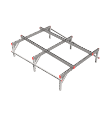 Опорная конструкция для установки оборудования TECHNORAPTOR 1500х2000 тип 2  KM-TR-SSEI-1500-2000-2  КМ - профиль