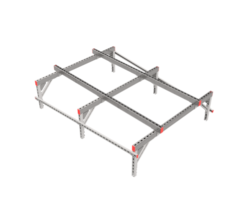 Опорная конструкция для установки оборудования TECHNORAPTOR 1500х2000 тип 2  KM-TR-SSEI-1500-2000-2  КМ - профиль