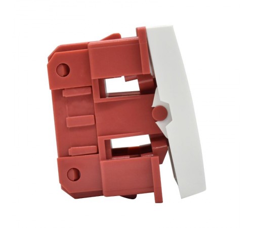 Выключатель двухклавишный на 2 модуля. ВК1-22-00-П  CKK-40D-VD2-K01  IEK