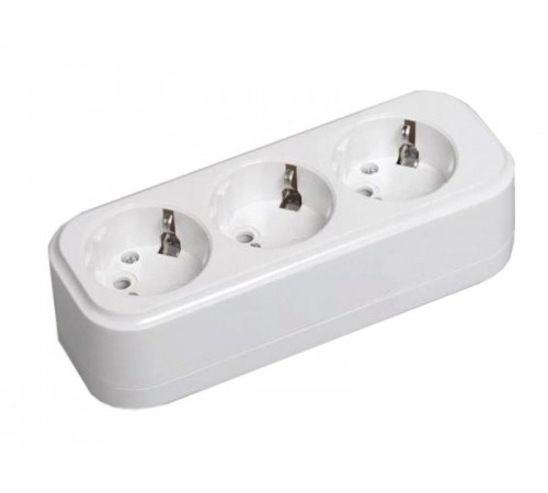 Розетка переносная разб. К03 3 места CLASSIC  KYP11-16-03-00-Z  IEK