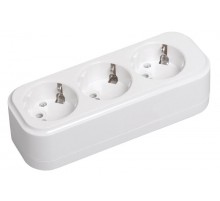 Розетка переносная разб. К03 3 места CLASSIC  KYP11-16-03-00-Z  IEK