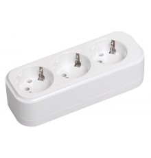 Розетка переносная разб. К03 3 места CLASSIC  KYP11-16-03-00-Z  IEK