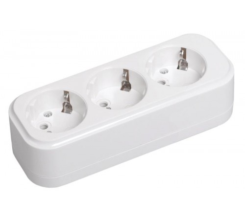 Розетка переносная разб. К03 3 места CLASSIC  KYP11-16-03-00-Z  IEK