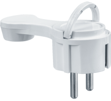 Вилка NCA-PL06-16A-E-WH плоская с/з белая  61365  Navigator