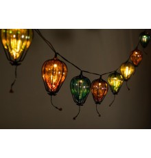 Садовая гирлянда  ERASF23-21 Воздушные шарики на солнечной батарее 3,8 м (длина рабочей части 1,8 метров) 10 LED  Б0062370  ЭРА