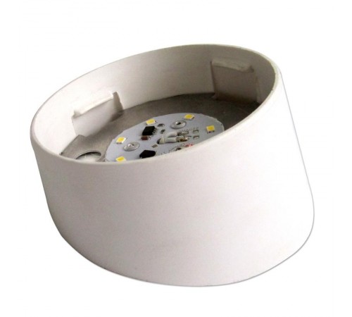 Светильник светодиод. пылевлагозащищен. для ЖКХ ДББ СПЕЦСВЕТ 03-007-401 [317] 7Вт 5000К АС220В настенный/без стекла/корпус наклон 1030450317  Элетех