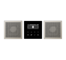 Смарт радио DAB+ Bluetooth, стерео; черный/нержавеющая сталь  DABES2BT  Jung