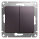 Glossa Сиреневый туман Выключатель 2-клавишный, сх.5, 10AX  GSL001451  SE