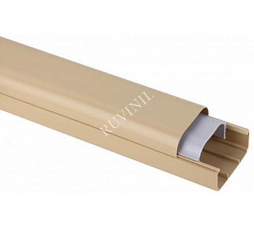 Кабель-канал "РУВИНИЛ" 74х55х2000мм (бежевый)   РКК-74х55-БЖ  Рувинил