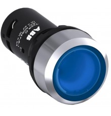 Кнопка с подсветкой CP1-31L-10 синяя 24В AC/DC с плоской клавишей без фиксации 1НО  1SFA619100R3114  ABB