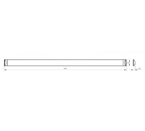 Светильник светодиодный линейный SPO-5-50-4K-M 50Вт 4000K 4700Лм 1500х75х25 матовый  Б0051769  ЭРА