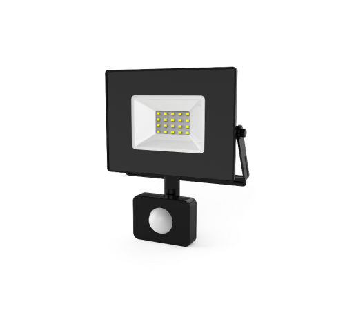 Прожектор светодиодный Gauss Elementary LED 30W 2100lm IP65 6500К с датчиком движения  628511330  Gauss