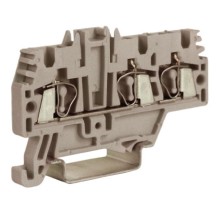 HMM.2/1+2GR, проходной зажим 2,5 кв.мм серый 1 ввод/2 вывода  ZHM510GR  DKC