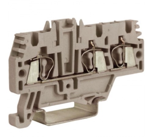 HMM.2/1+2GR, проходной зажим 2,5 кв.мм серый 1 ввод/2 вывода  ZHM510GR-RET  DKC