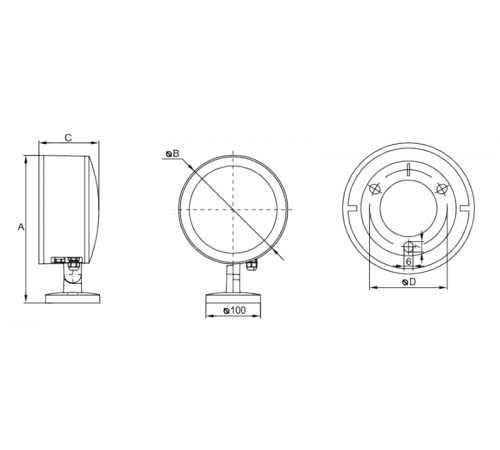 Прожектор светодиодный архитектурный накладной GLOSS LED 30 D15x40 2700K 27 Вт IP66  1101800670  Световые Технологии