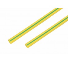 Термоусадочная трубка 15,0/7,5 мм, желто-зеленая, упаковка 50 шт. по 1 м  21-5007  REXANT