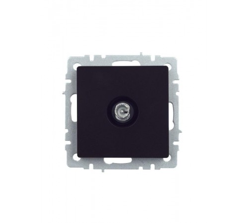 BRITE Розетка TV проходная РТВ10-0-БрЧ черный  BR-A10-P-K02  IEK