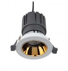 Светильник встраиваемый поворотный Horeca Dark Light с антиослепляющим эффектом 12 Вт 4000 К LED GOLD  615-1001  REXANT