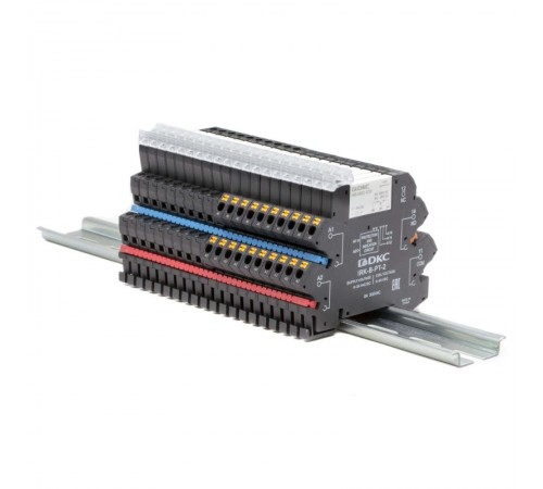 20-ти полюсная шинная перемычка для колодки с винт. клеммами IRK, красный цвет  IRK-AB-01  DKC