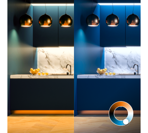 Лампа светодиодная филаментная Smart Home DIM+CCT E27 G95 Golden 6,5 Вт 2000-5500 К 1/40  1340112  Gauss