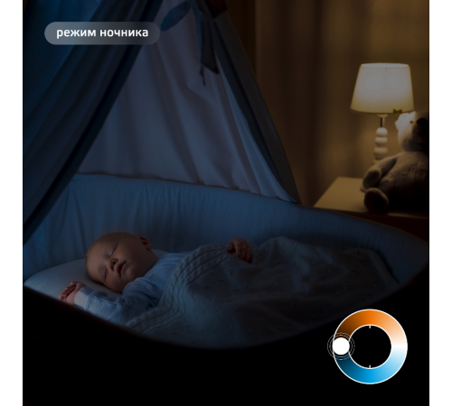 Лампа светодиодная филаментная Smart Home DIM+CCT E14 C35 4,5 Вт 2000-6500 К 1/10/40  1250112  Gauss