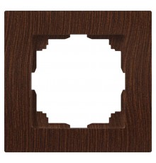 Рамка для розеток и выключателей Intro Accent 6-501-10 на 1 пост, СУ, венге  Б0063770  Intro