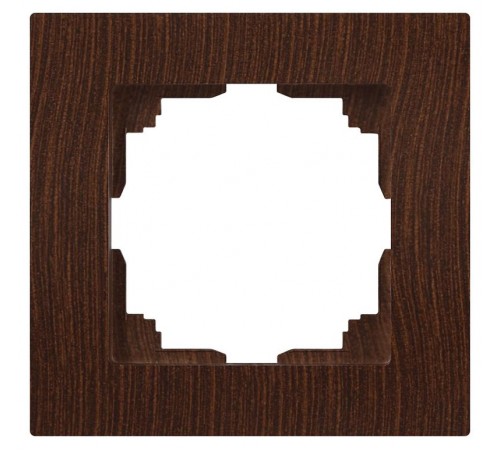 Рамка для розеток и выключателей Intro Accent 6-501-10 на 1 пост, СУ, венге  Б0063770  Intro