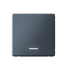 ArtGallery Грифель Выключатель 1-клавишный кнопочный с подсветкой, 10А, механизм  GAL000716  SE