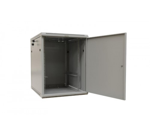 Hyperline TWB-2768-SR-RAL7035 Шкаф настенный 19-дюймовый (19"), 27U, 1304x600х800мм, металлическая   493236  Hyperline
