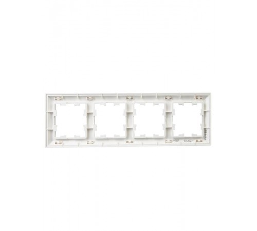 BRITE Рамка 4-ая РУ-4-Бр белый/белый  BR-M42-12-K01  IEK