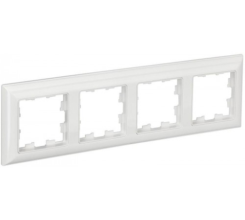 BRITE Рамка 4-ая РУ-4-Бр белый/белый  BR-M42-12-K01  IEK