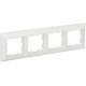 BRITE Рамка 4-ая РУ-4-Бр белый/белый  BR-M42-12-K01  IEK