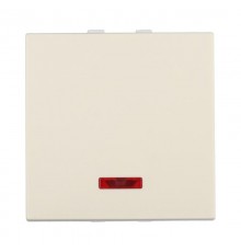 Выключательс индикатором 45х45мм (схема 1L) 16 A, 250 B (бежевый) LK45  850901-1  Ecoplast