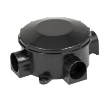 Коробка распределительная КМР-040-040б трехрожковая черная (70х35) EKF PROxima  plc-kmr-040-040b  EKF