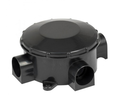 Коробка распределительная КМР-040-040б трехрожковая черная (70х35) EKF PROxima  plc-kmr-040-040b  EKF