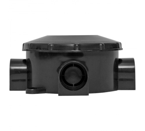 Коробка распределительная КМР-040-040б трехрожковая черная (70х35) EKF PROxima  plc-kmr-040-040b  EKF