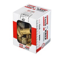 Анкер забиваемый латунный М16 (25 шт) - коробка ( 1,086 кг)  140602  Tech-KREP