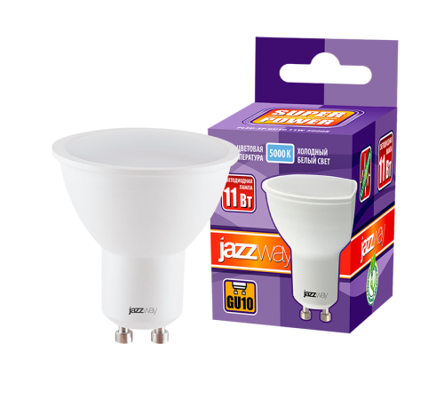 Лампа светодиодная PLED- SP GU10 11w 5000K-E  .5019515  Jazzway