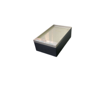 Напольный люк на 10 постов (45х45) вертикально, с крышкой из нержавеющей стали в уровень пола, с коробкой, IP40 (IP41)  300028  SPL