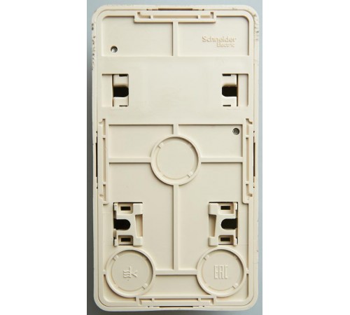 Этюд Сосна О/У Блок: Розетка без заземления + Выключатель 1-клавишный  BPA16-204D  SE