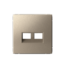 ArtGallery Шампань Накладка двойная для информационных функций типа Keystone  GAL000590  SE