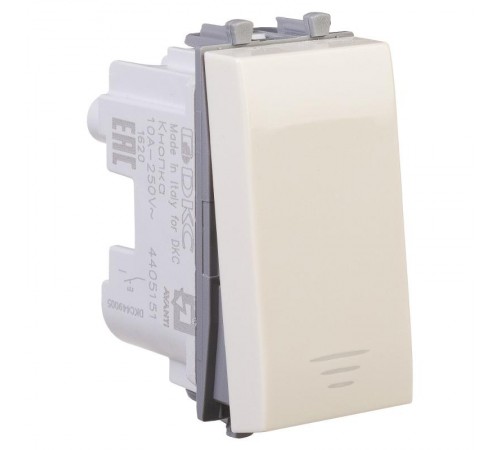 Кнопка модульная, "Avanti", "Ванильная дымка", 1 модуль  4405151  DKC