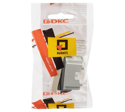 Кнопка модульная, "Avanti", "Ванильная дымка", 1 модуль  4405151  DKC