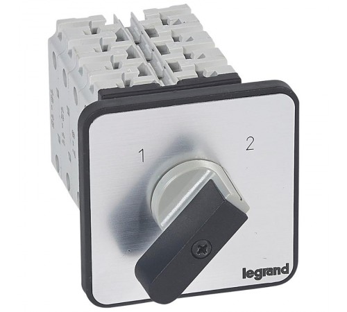 Переключатель на 2 направления - без положения ''0'' - PR 26 - 4П - 8 контактов - крепление на дверце  027478  Legrand