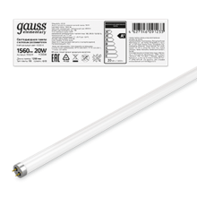 Лампа светодиодная LED 20Вт T8 G13 220В 4000К Elementary 1200мм  93029  Gauss