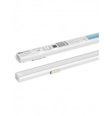 Алюминиевый профиль накладной 1612 (1 м), матовый рассеиватель, 2 заглушки, 2 крепежа  SQ0331-0485  TDM